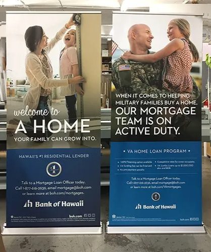 Retractable banners by Studio OntheRock