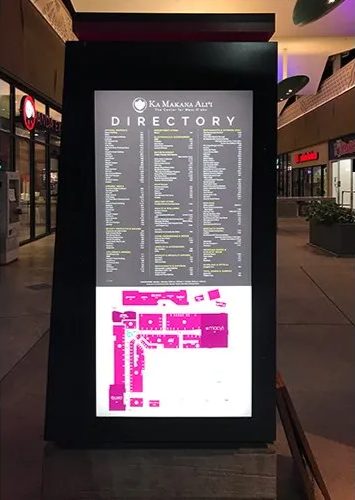 Backlit wayfinding directory signage by Studio OntheRock